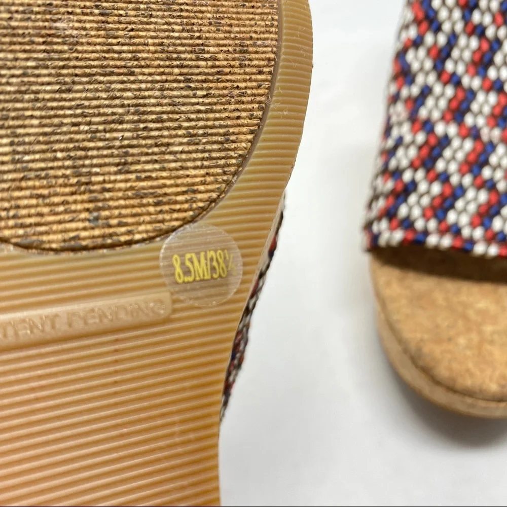 Lucky Brand Marilynn Cork Platform Sandals Comfort Stretch Women's Size 8.5